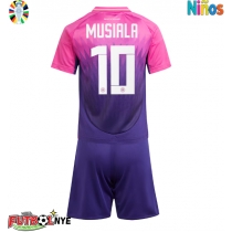 Camiseta Alemania Jamal Musiala #10 Visitante Equipación para niños Eurocopa 2024 manga corta (+ pantalones cortos)